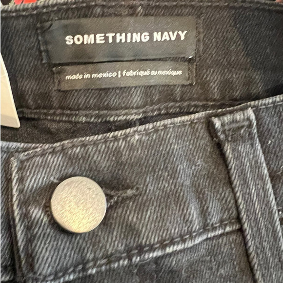 Something Navy Slit Hem High Rise Skinny Jeans Size 10/30 - Picture 4 of 8